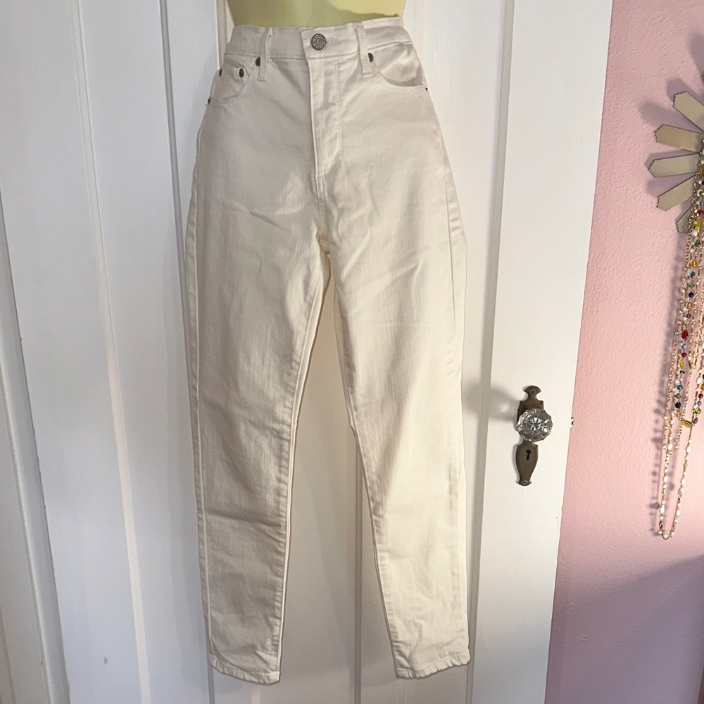 Banana Republic Sculpt Skinny White‎ Jeans
